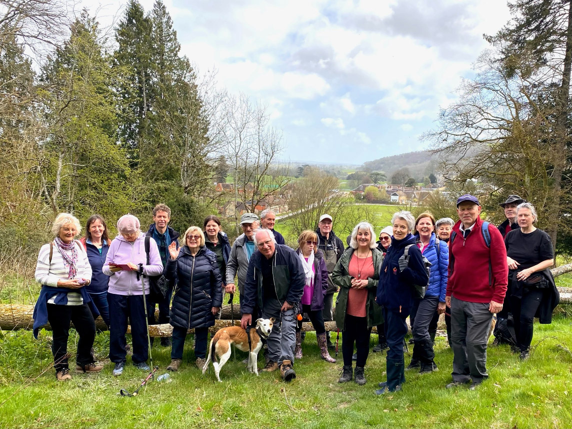 Walk in Graffam, with Chichester Walkers.
